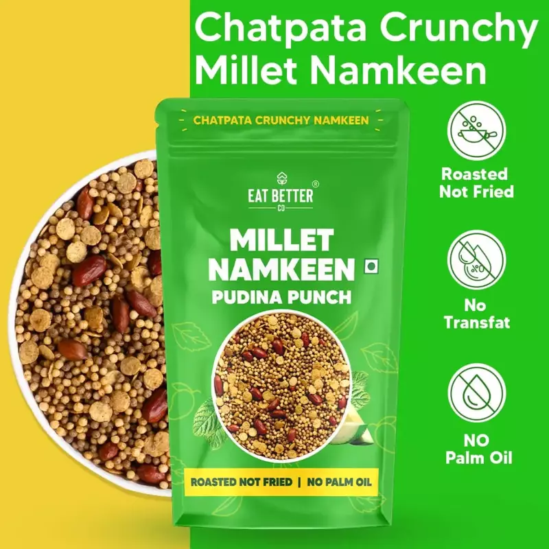 Millet Namkeen – Pudina Punch 100 gms - Eat Better
