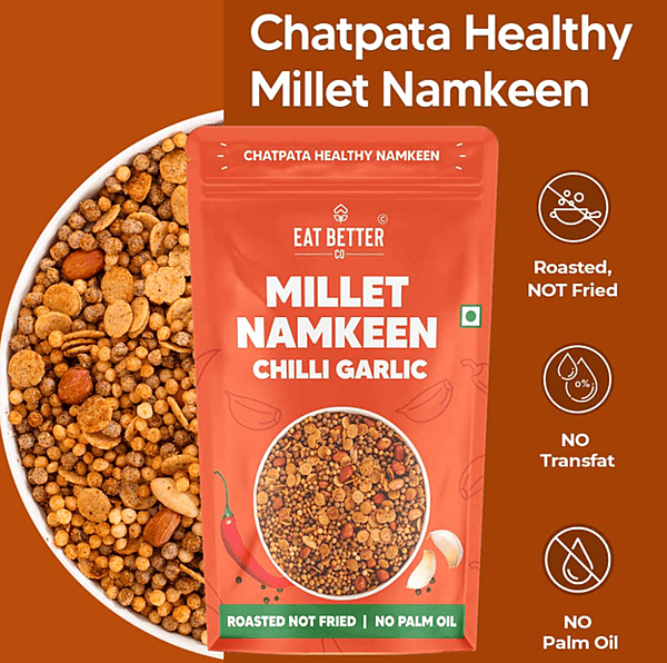 Millet Namkeen Chilli Garlic 100 gms