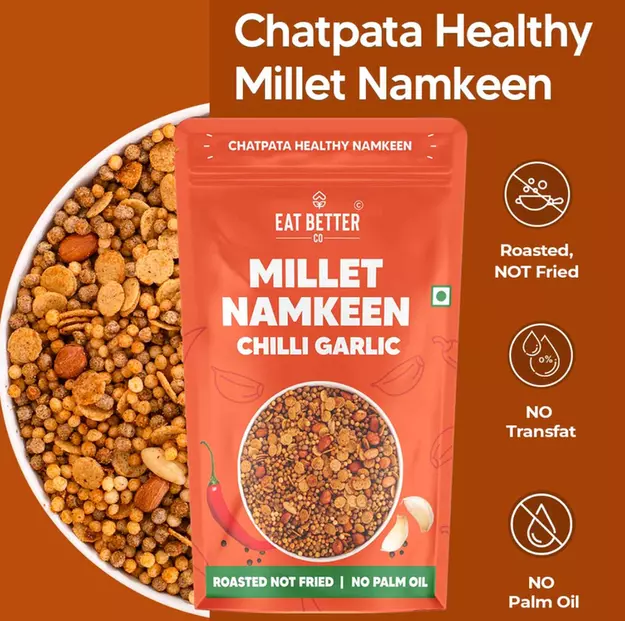 Millet Namkeen Chilli Garlic 100 gms