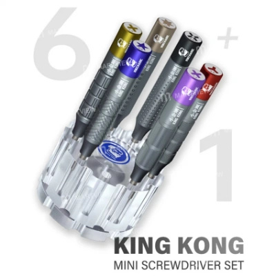 Mechanic Mini King Kong Anti-Slip Aluminum Alloy Precision Screwdriver Set for Mobile Phone Repair