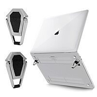 Invisible Laptop Stand , Premium Metal Adjustable & Foldable Laptop Riser ,Anti-Slip Silicon Pads Compact Mini Stand for Desk, Compatible with Laptops & Tablets Invisible Laptop Stand , Premium Metal Adjustable & Foldable Laptop Riser ,Anti-Slip Silicon Pads Compact Mini Stand for Desk, Compatible with Laptops & Tablets