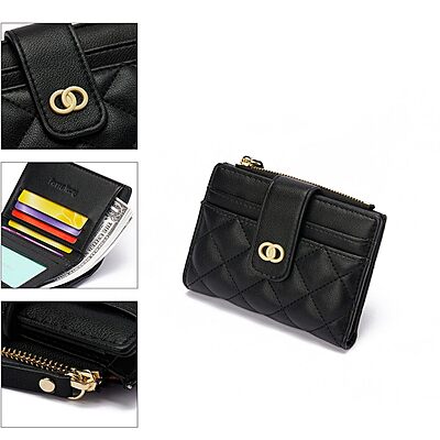 Mini Women's Leather Wallet Small Purse Clutch Wallet Pack of 1 (Colour: Blue) Mini Women's Leather Wallet Small Purse Clutch Wallet Pack of 1 (Colour: Blue)