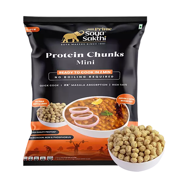 Soya Sakthi Prime Protein Chunks Mini-500g