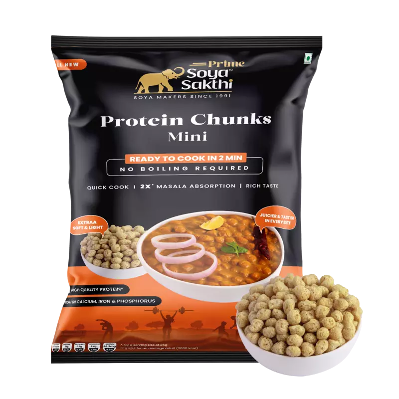 Soya Sakthi Prime Protein Chunks Mini-500g