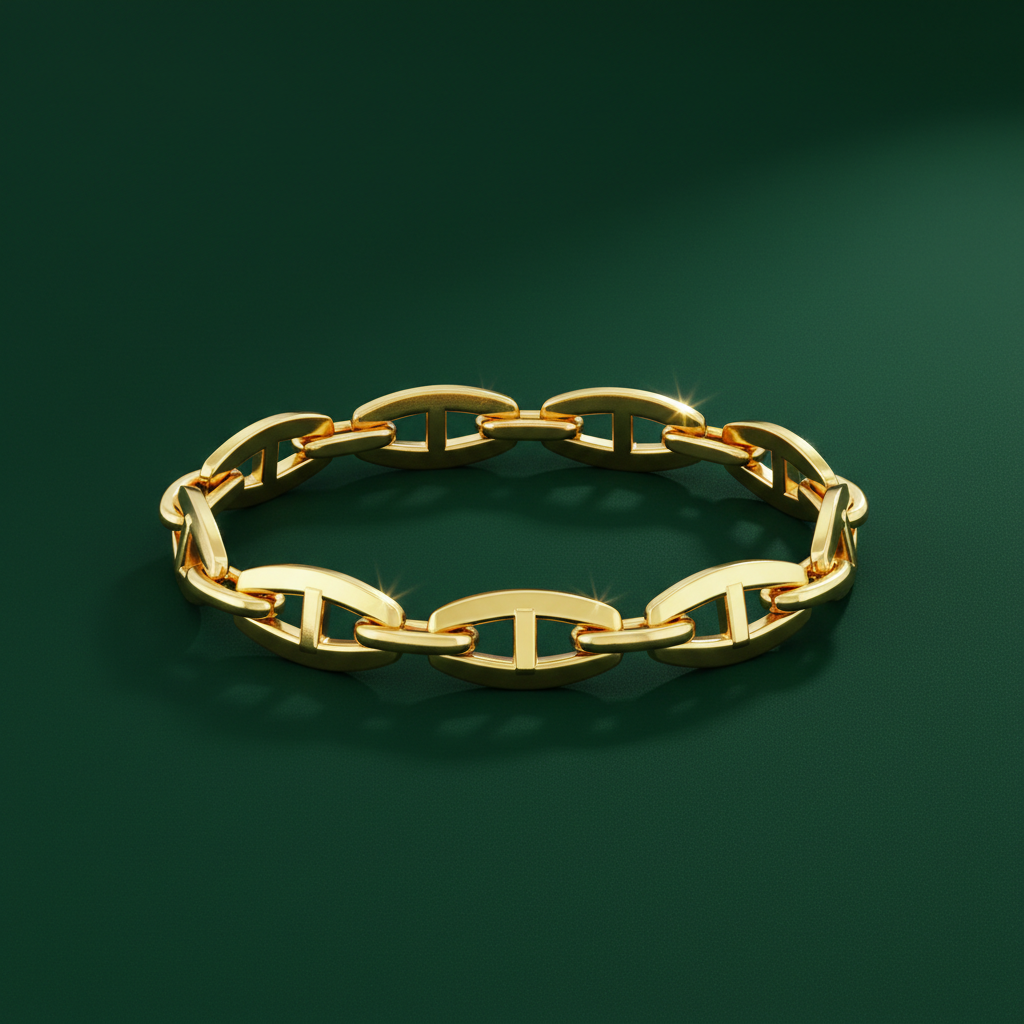 Minimal Mariner/Anchor Bracelet