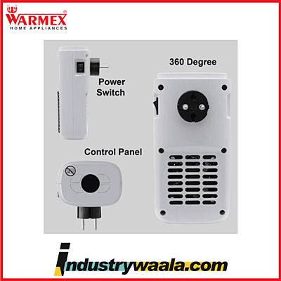 Warmex 400 Watts Electric PTC Heater Wall Mount Heater Fan Heater Room Heater MINI BONFIRE with 15 45?C Variable Temperature Setting & 30 Seconds Time Lapse