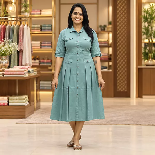 29ic green denim top