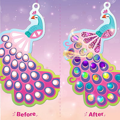 Mirror Mosaic Butterfly & Peacock