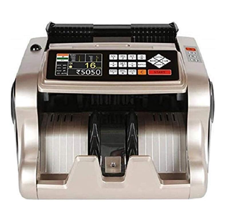 Mixed Denomination Currency Counting Machine for Indian Rupee with Fake Note Detection (UV, MG, MT, IR, 3D, Color) Batch, Add, Total Value & Denomination Sort Functions Mixed Denomination Currency Counting Machine for Indian Rupee with Fake Note Detection (UV, MG, MT, IR, 3D, Color) Batch, Add, Total Value & Denomination Sort Functions