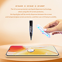 Mlelubl Full Glue Curved Glass Screen Protector for Oppo Reno 10 – Edge Coverage