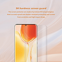 Mlelubl Full Glue Curved Glass Screen Protector for Oppo Reno 10 – Edge Coverage