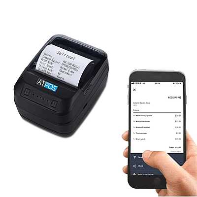 Atpos HL450 58mm Portable Thermal Receipt Printer | Bluetooth | Rechargeable