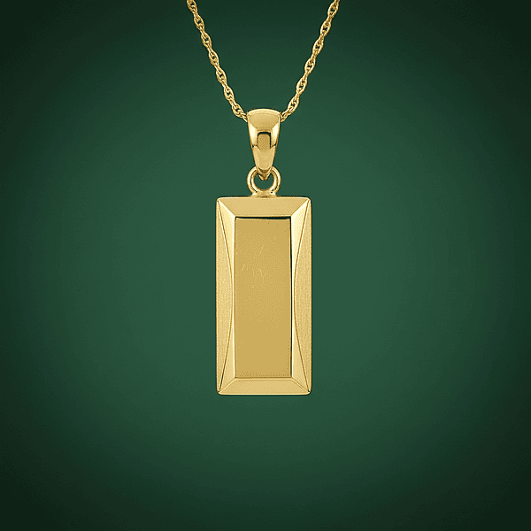 Micro Ingot Bevel Pendant