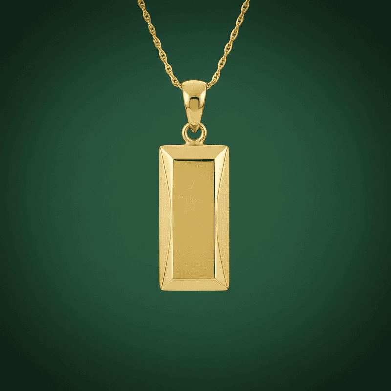 Micro Ingot Bevel Pendant