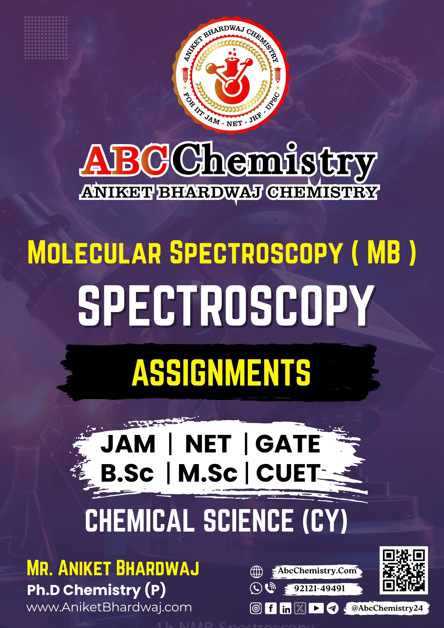 Molecular Spectroscopy ( MB ) Study Material Molecular Spectroscopy ( MB ) Study Material