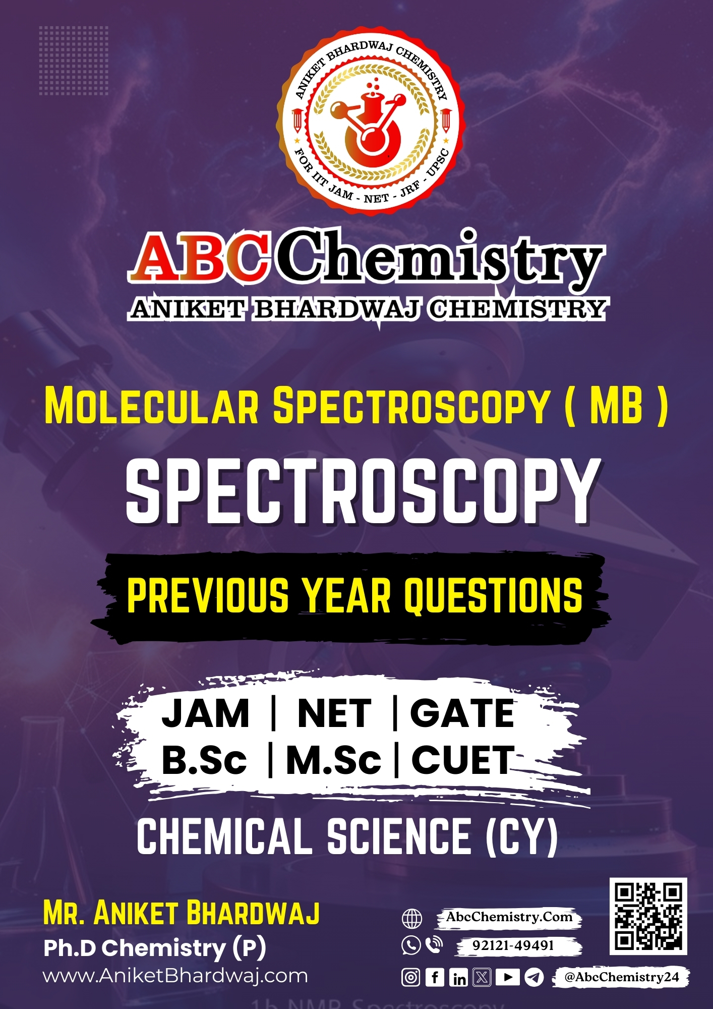 Molecular Spectroscopy ( MB ) Study Material Molecular Spectroscopy ( MB ) Study Material