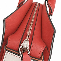 ALBA RED Structured Leather Hand Bag
