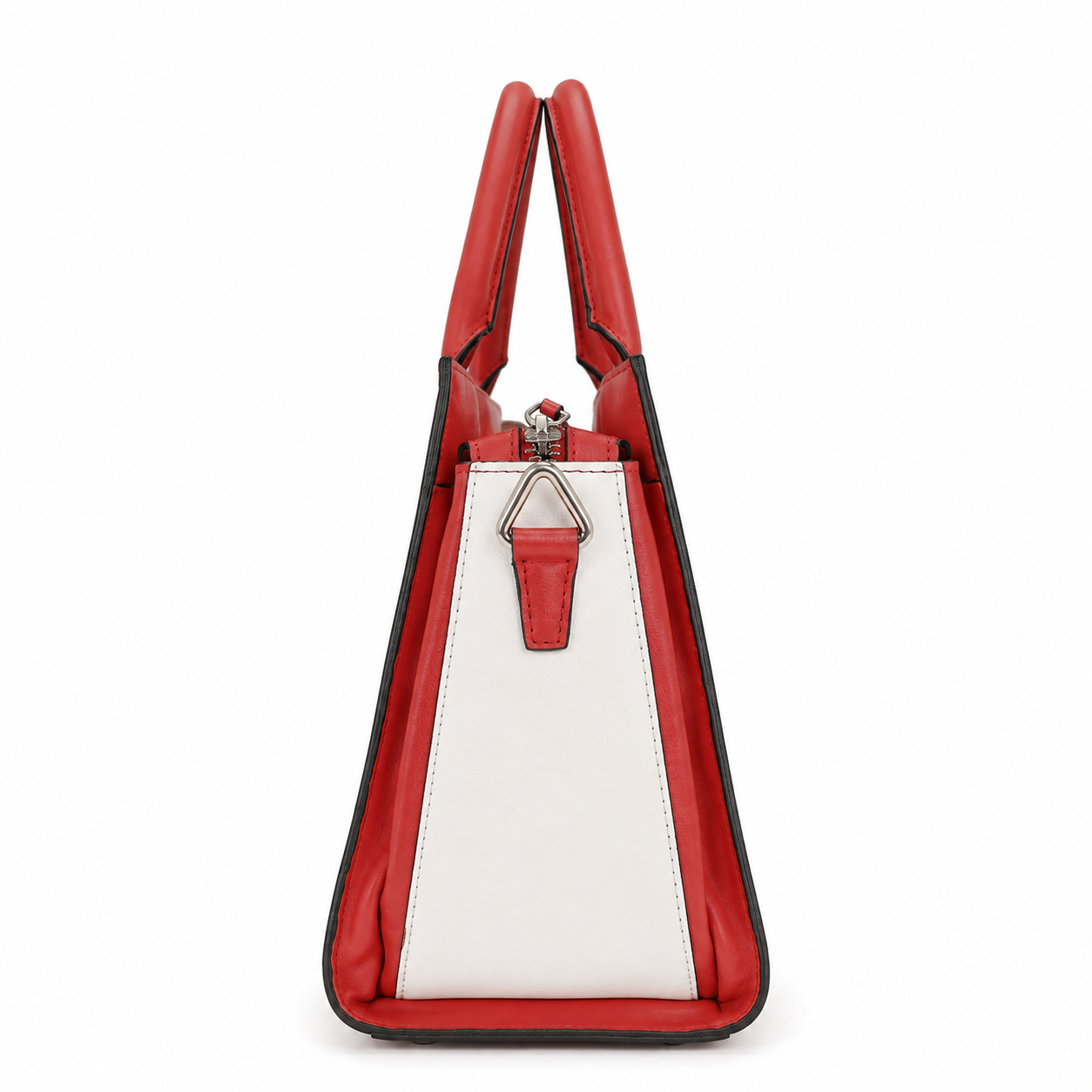 ALBA RED Structured Leather Hand Bag