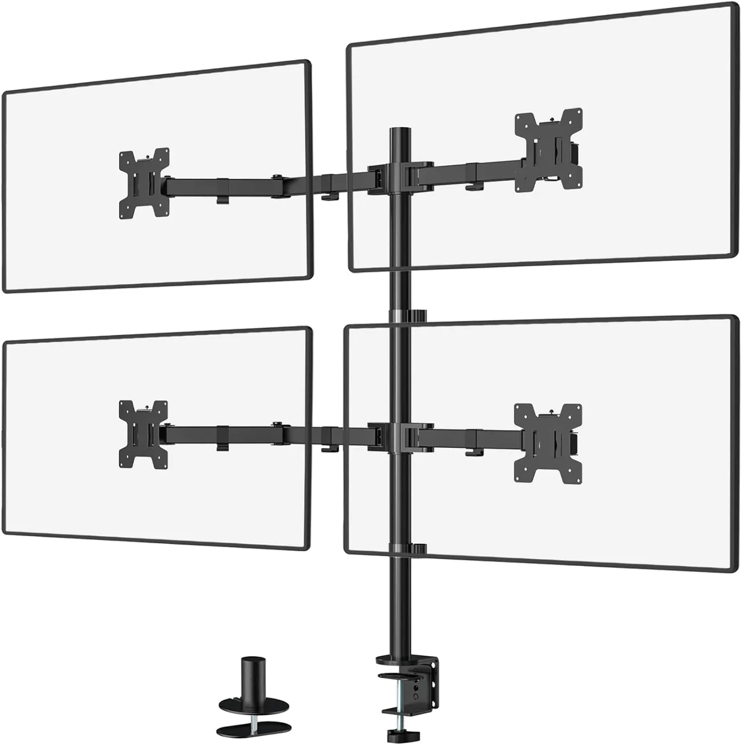 Monitor LED Stand (1x4) – Height Adjustable LED Screen Desk Mount with Screw-Type Clamp, Rotate, Tilt & Swivel Arm for 27" (68.5cm) Monitors, Heavy Duty Build Monitor LED Stand (1x4) – Height Adjustable LED Screen Desk Mount with Screw-Type Clamp, Rotate, Tilt & Swivel Arm for 27" (68.5cm) Monitors, Heavy Duty Build
