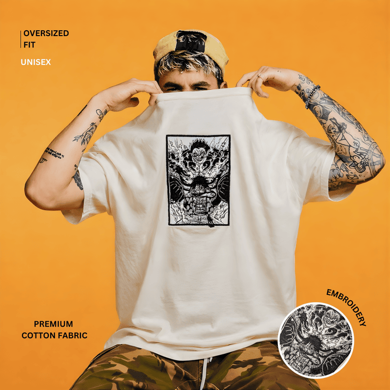 Monkey D. Luffy - One Piece | Oversized T-Shirt | Off-White