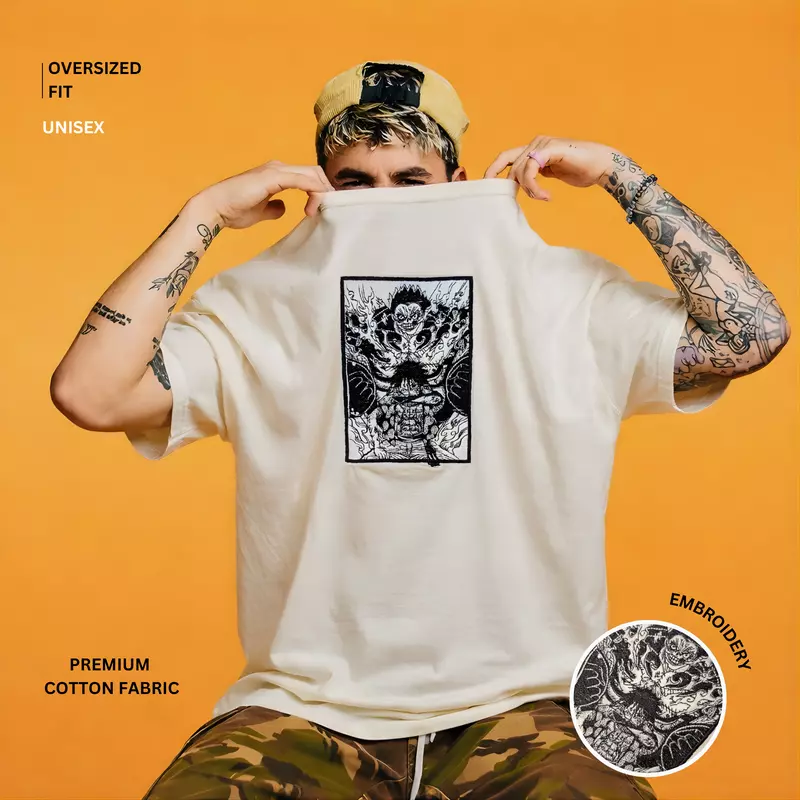 Monkey D. Luffy - One Piece | Oversized T-Shirt | Off-White