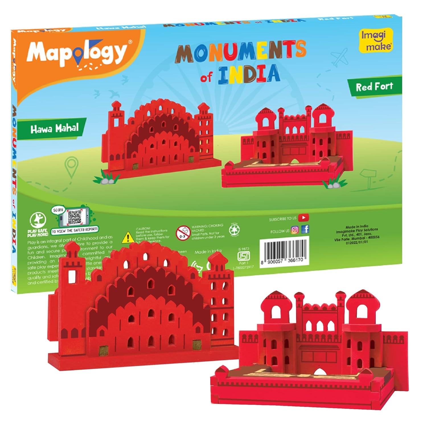 Monuments Pack of 2 Red fort & Hawa Maha