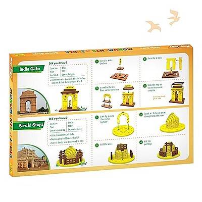Monuments Pack of 2 Sanchi Stupa & India