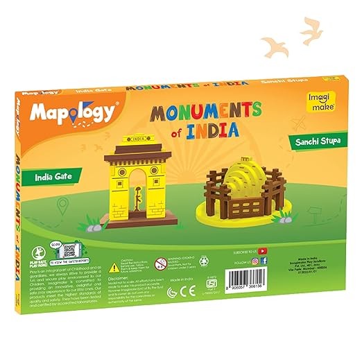 Monuments Pack of 2 Sanchi Stupa & India