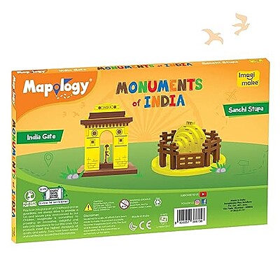 Monuments Pack of 2 Sanchi Stupa & India