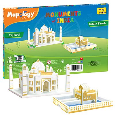 Monuments Pack of 2 Taj Mahal & Golden..