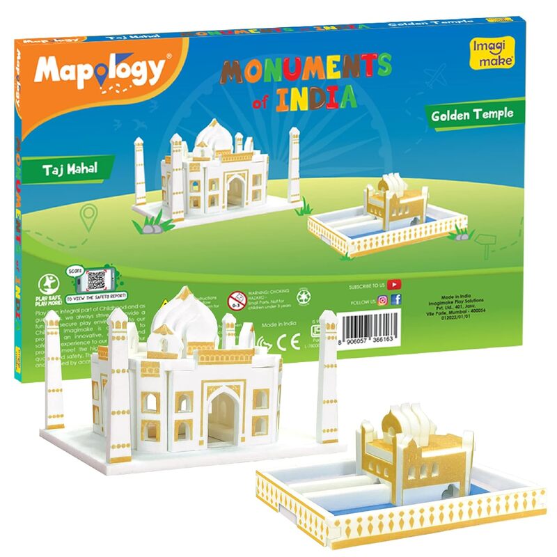 Monuments Pack of 2 Taj Mahal & Golden..