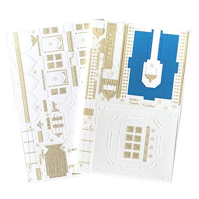 Monuments Pack of 2 Taj Mahal & Golden..