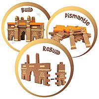 Monuments Pack of 2 Taj Mahal & Golden..