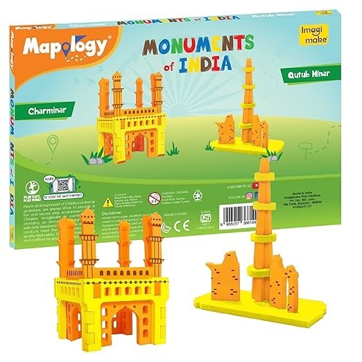 Monuments pack of 2 Char Minar & Qutab..