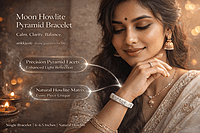 Moon Howlite Pyramid Bracelet