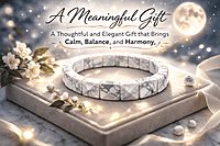 Moon Howlite Pyramid Bracelet