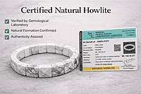 Moon Howlite Pyramid Bracelet