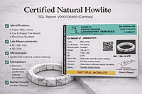 Moon Howlite Pyramid Bracelet