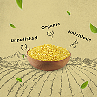 Organic Unpolished Moong Dal (Dhuli)