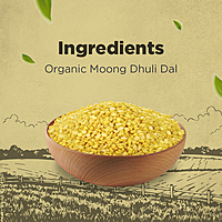 Organic Unpolished Moong Dal (Dhuli)