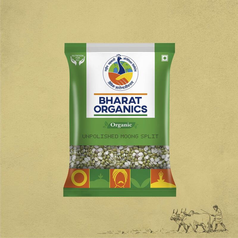 Organic Unpolished Moong Split (Chilka)