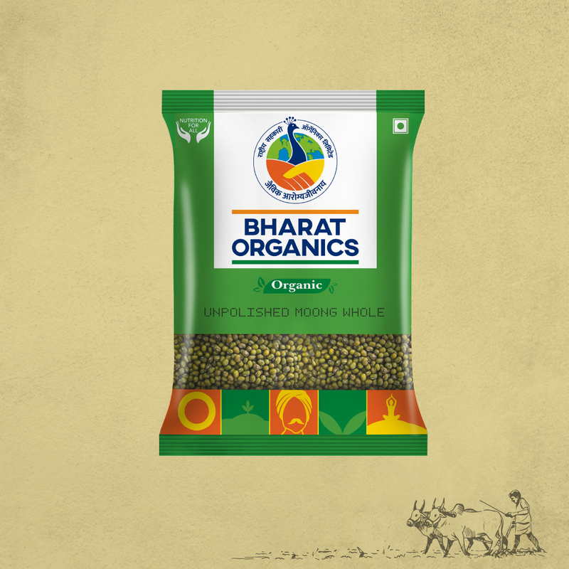 Organic Unpolished Moong Whole (Sabut)