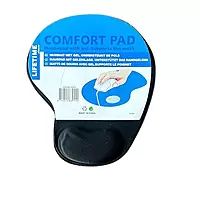 Mouse Pad with Gel Wrist Support – Comfortable & Ergonomic Design | Black