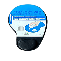 Mouse Pad with Gel Wrist Support – Comfortable & Ergonomic Design | Black