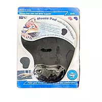 Mouse Pad with Gel Wrist Support – Comfortable & Ergonomic Design | Black