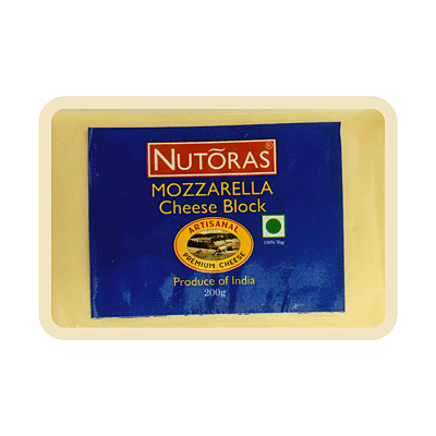 Nutoras Mozzarella Cheese Block 200g Nutoras Mozzarella Cheese Block 200g