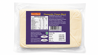 Nutoras Mozzarella Cheese Block 200G Nutoras Mozzarella Cheese Block 200G