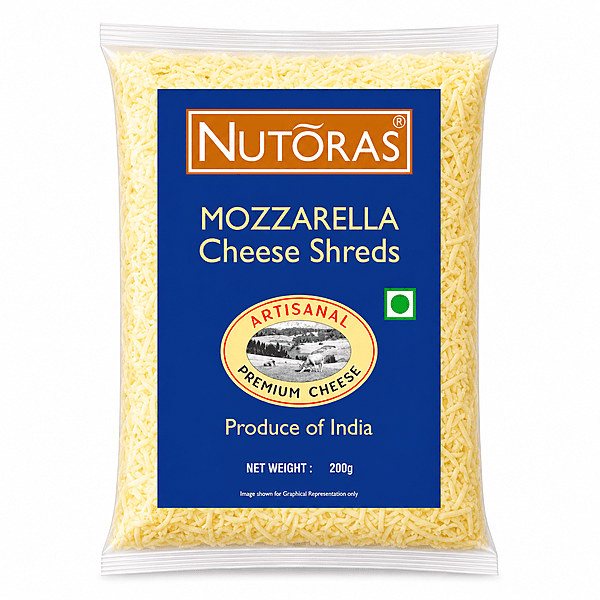 Nutoras Mozzarella Cheese Shreds 200G Nutoras Mozzarella Cheese Shreds 200G