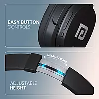 POR 2756 Muffs M4 Wireless Headphones – Bluetooth 5.3  Noise Isolation  Type-C Charging  Black