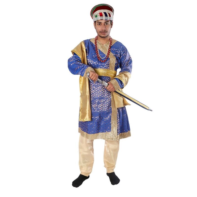 Mughal King Fancy Dress Costume For Boys